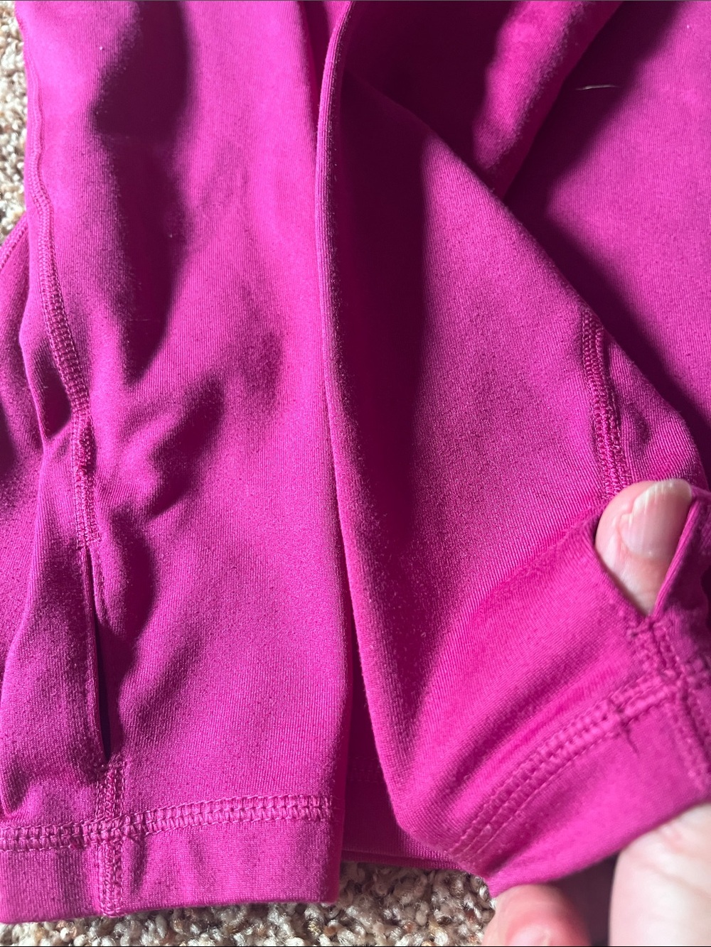 Nike Pro dri fit fushia microfleece lined long sleeve top yoga Athleisure Small - Picture 10 of 11